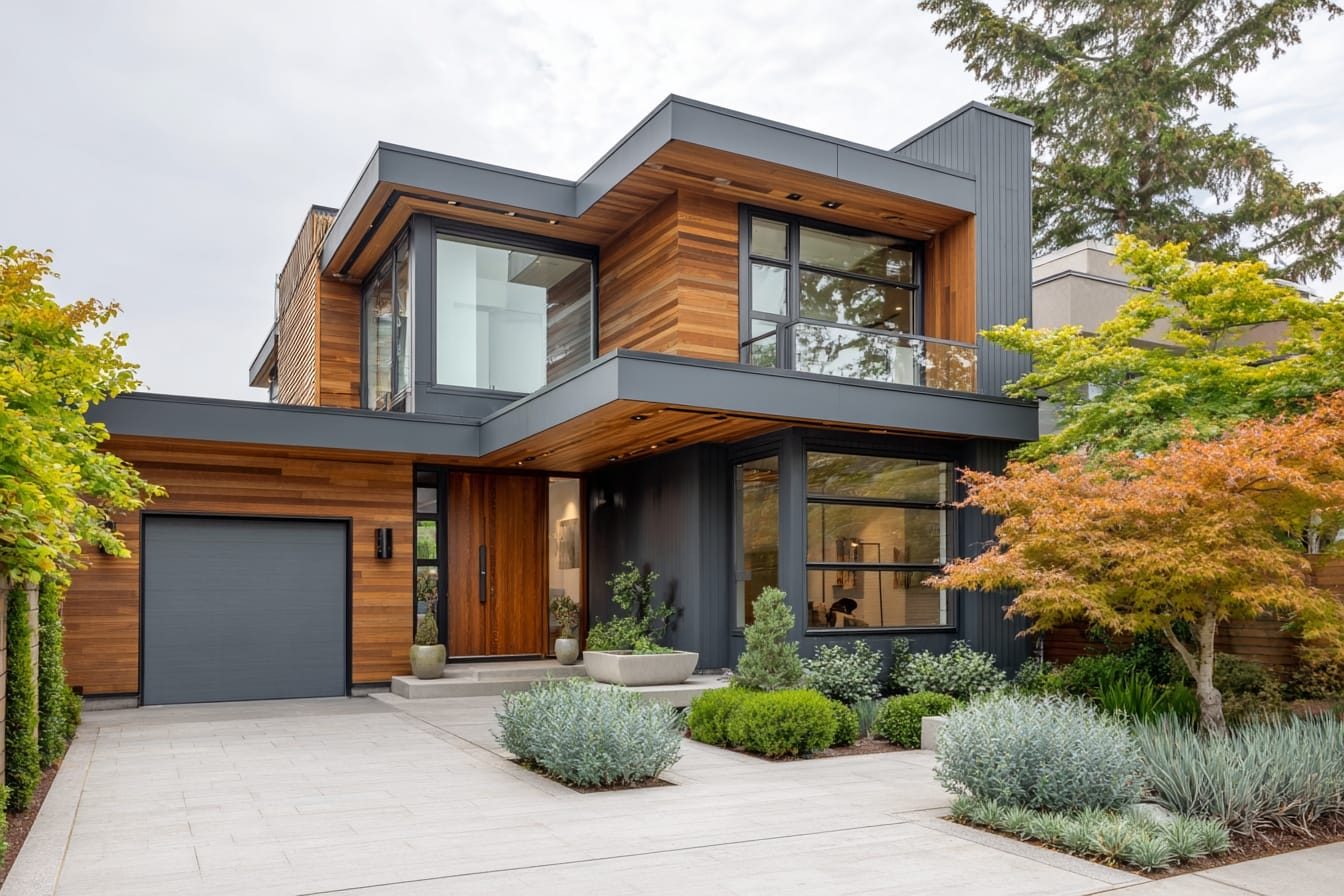 A finished modern custom home in the Lower Mainland, the kind of result a $2M budget is planned around